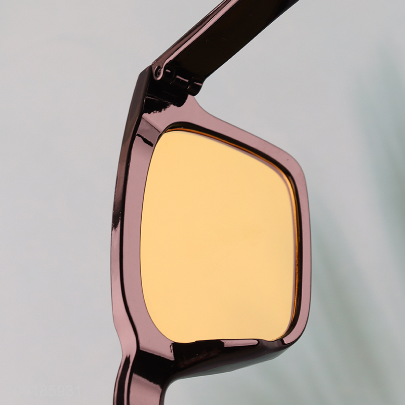 Top selling rectangle plastic frame fashion sunglasses polarized sunglasses