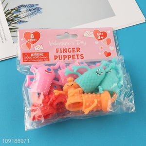 New Arrival 8PCS Finger Puppets Toys Cute Soft Monster Finger Puppets