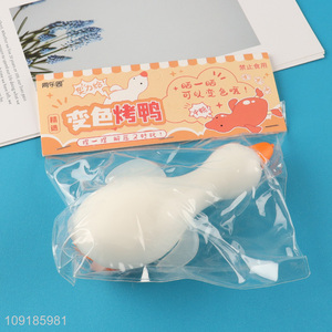 Wholesale Squeeze Anxiety Relief Toy Squishy Color Changing Roast Duck
