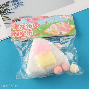 Factory Price Soft Squeeze Squishy TPR Sensory Toy Squishy Onigiri