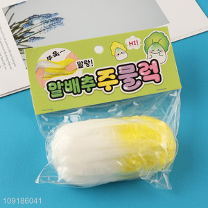 Wholesale Soft Squeeze Stress Relief Fidget Toy Squishy Chinese Cabbage