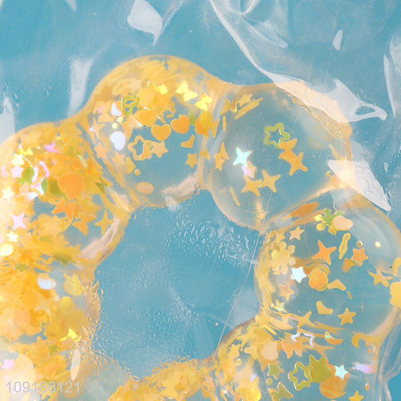 Factory Supply Soft Squeeze Toy Anxiety Relief Toy Squishy Ring Candy