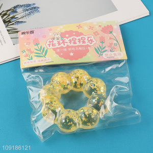 Factory Supply Soft Squeeze Toy Anxiety Relief Toy Squishy Ring Candy