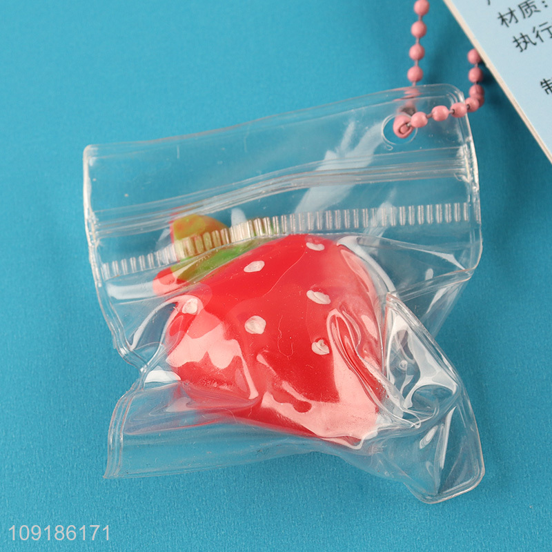 New Product 2PCS Soft Stress Relief Toy Squeeze Toy Squishy Strawberry