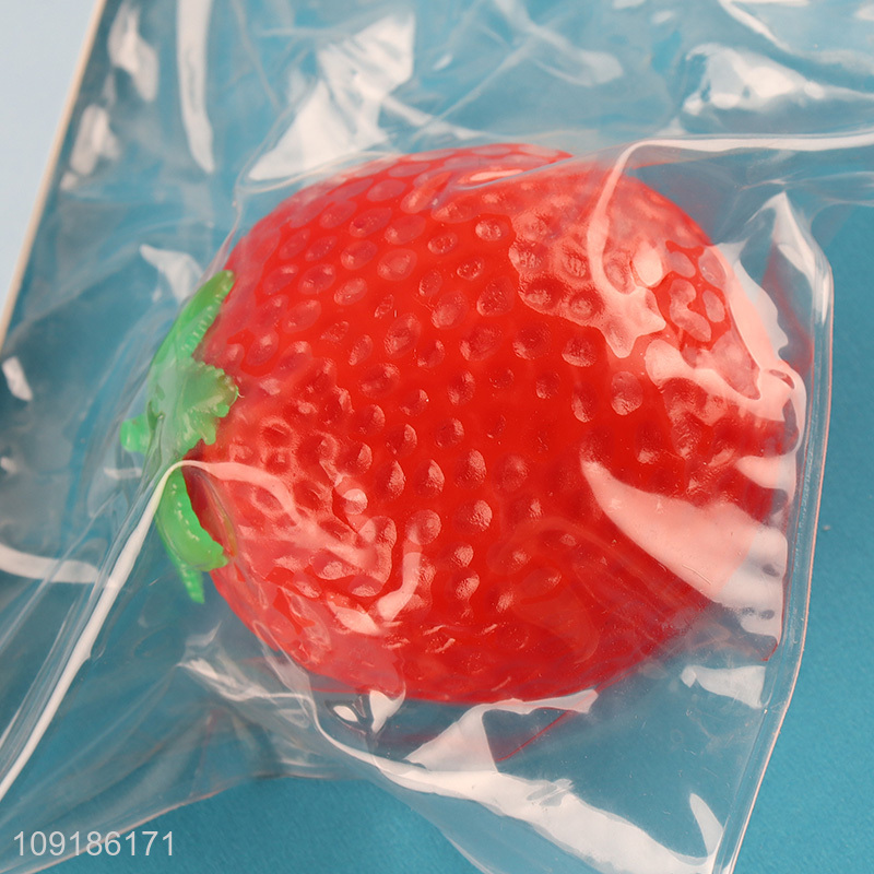 New Product 2PCS Soft Stress Relief Toy Squeeze Toy Squishy Strawberry