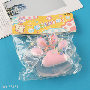 New Arrival Soft Squeeze Squishy TPR Sensory Toy Squishy Cat's Paw