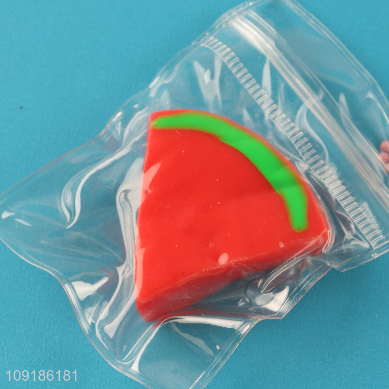 High Quality 2PCS Soft Squeeze Stress Relief Fidget Toy Squishy Watermelon