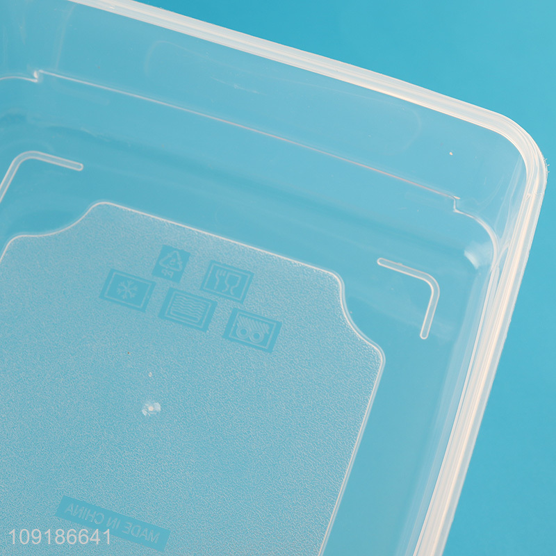 High Quality 3PCS 2.5L/1.5L/900ML Square Plastic Food Storage Container for Refrigerator