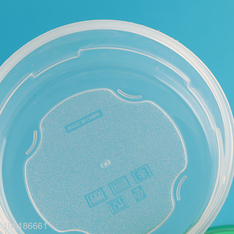 China Imports 400 800ML Round Plastic Food Storage Container Office Bento Lunch Box