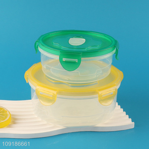 China Imports 400 800ML Round Plastic Food Storage Container Office Bento Lunch Box