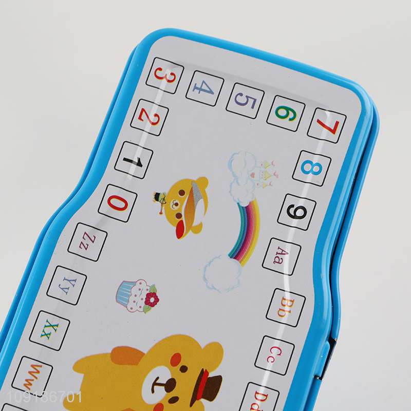 Good Quality Cartoon Metal Pencil Case Set Stationary Set for School Students