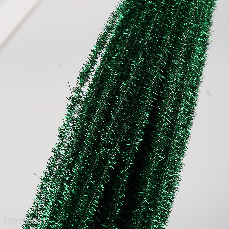 New Product 100PCS Multi-Color Pipe Cleaners Glitter Chenille Stems Fuzzy Sticks