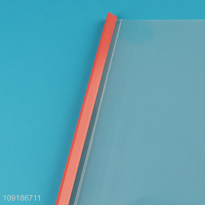 Online Wholesale 10PCS A4 Size Transparent PVC Report Covers with Sliding Bar