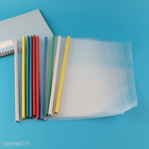 Online Wholesale 10PCS A4 Size Transparent PVC Report Covers with Sliding Bar