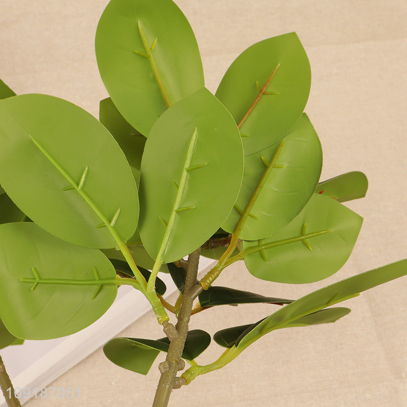 Top sale green fake leaf plant artificial tree branches wholesale