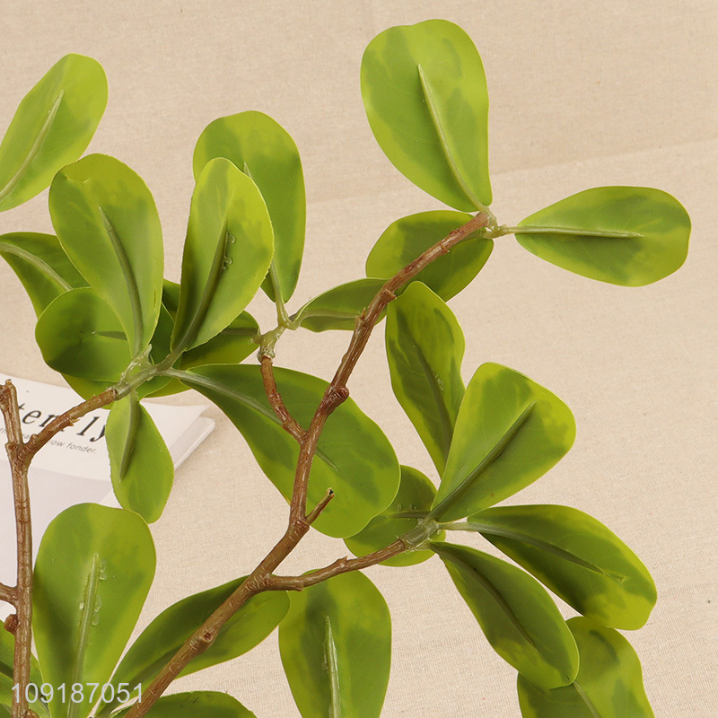 Good sale green fake leaf plant artificial tree branches wholesale