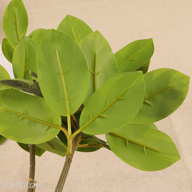 Top quality 2heads fake leaf plant artificial tree branches for home decor