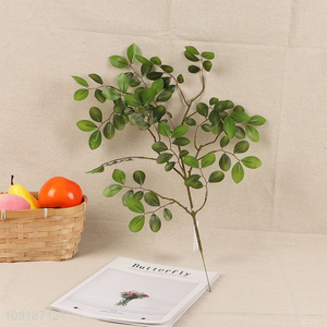 Top selling home decor fake leaf plant artificial tree branches wholesale
