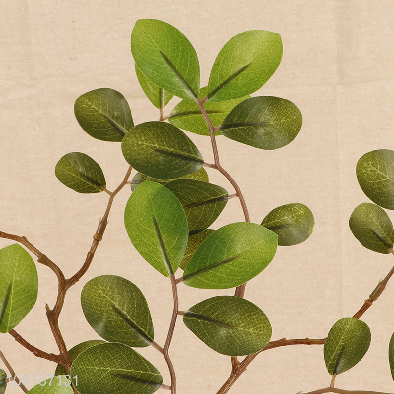 Hot selling living room decor fake leaf plant artificial tree branches wholesale