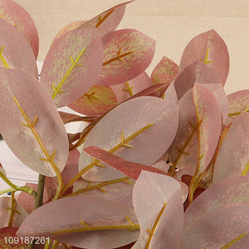 Top selling artificial tree branches fake coral leaves for home decor