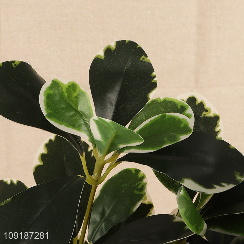 Yiwu market green artificial tree branches fake leaves for home decor