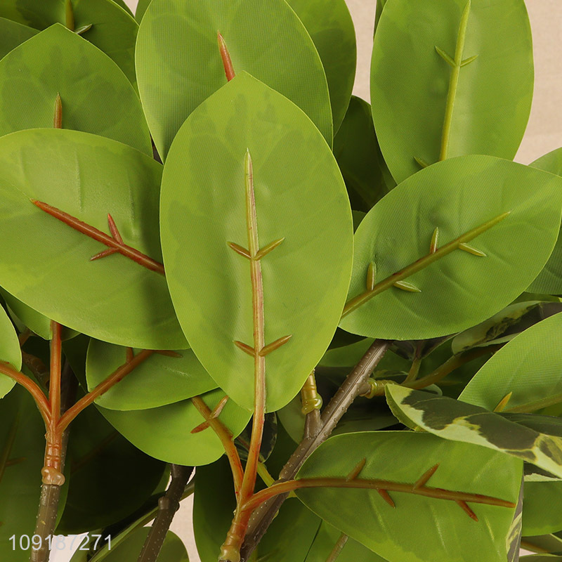 Good sale 5heads artificial tree branches fake coral leaves for decoration