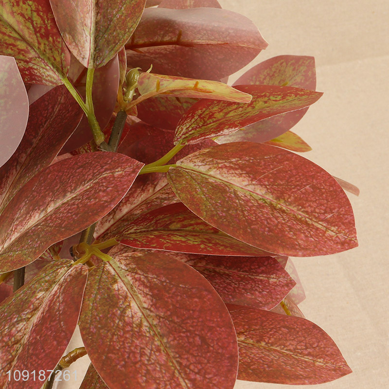 Top selling artificial tree branches fake coral leaves for home decor