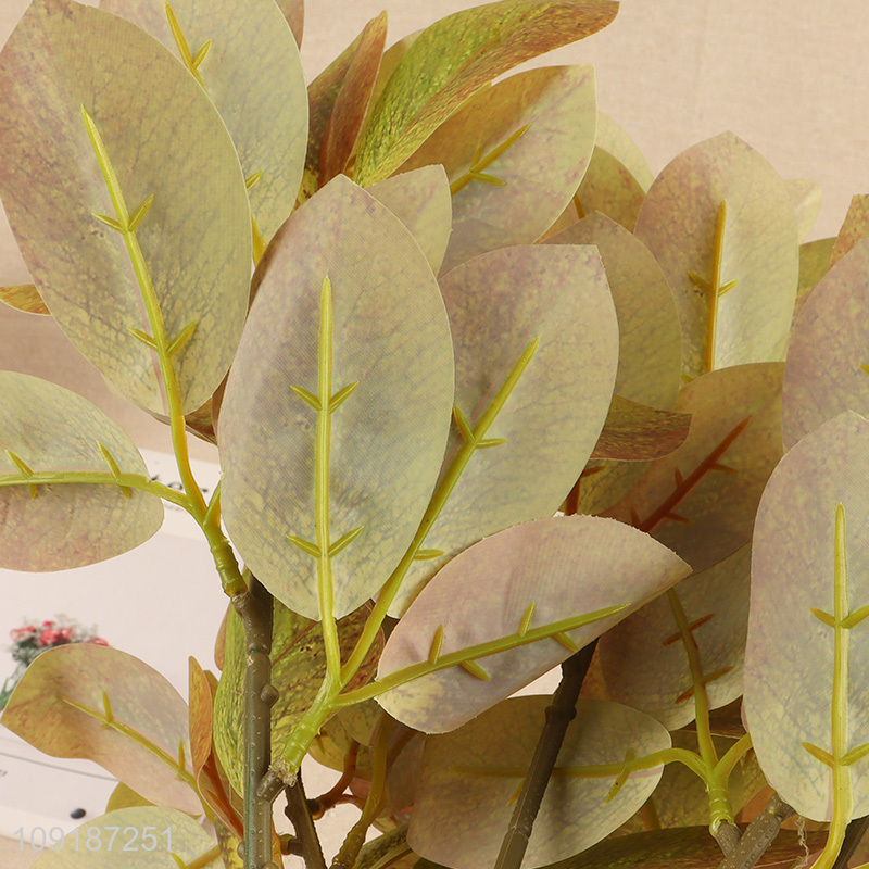 Best price home decor artificial tree branches fake coral leaves