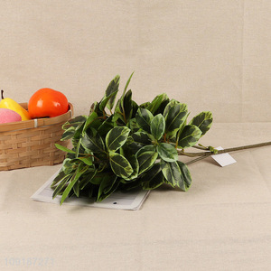 Good sale 5heads artificial tree branches fake coral leaves for decoration