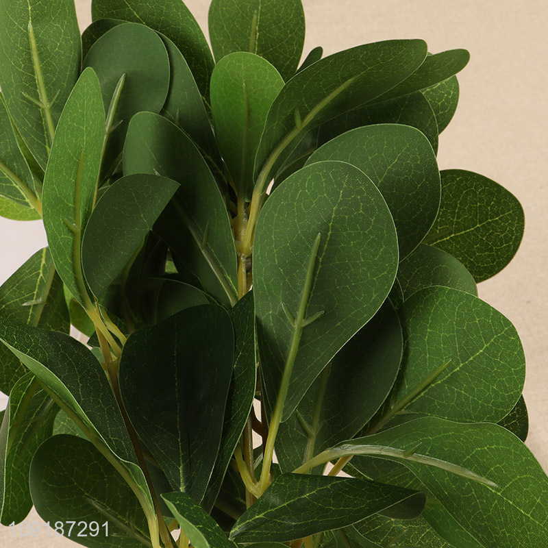 Popular products green artificial tree branches fake leaves for living room decor
