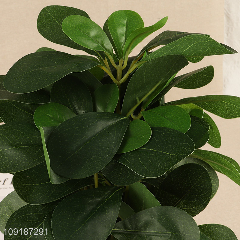 Popular products green artificial tree branches fake leaves for living room decor