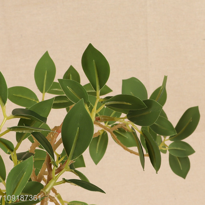 Top selling natural green artificial tree branches fake leaves