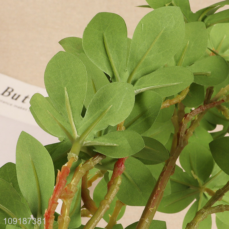 Factory direct sale green artificial tree branches fake leaves wholesale