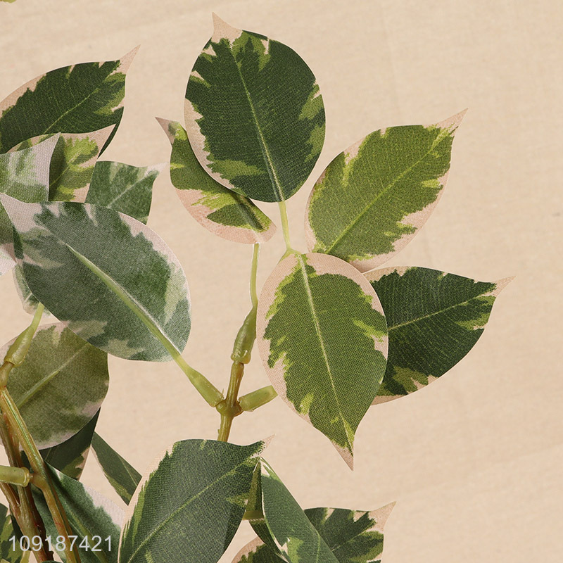 Best selling green artificial tree branches fake leaves wholesale