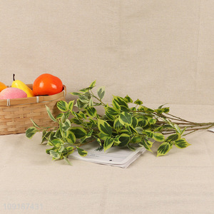 Low price green artificial tree branches fake leaves for home decor