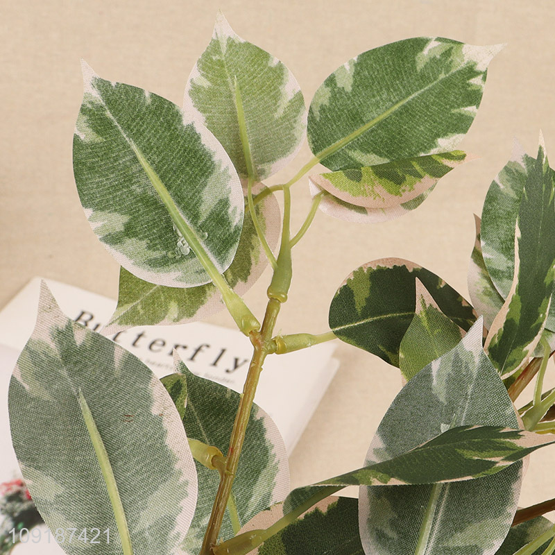 Best selling green artificial tree branches fake leaves wholesale