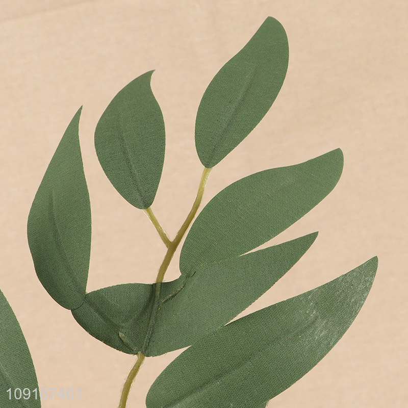 Factory wholesale green artificial tree branches fake leaves for home decor