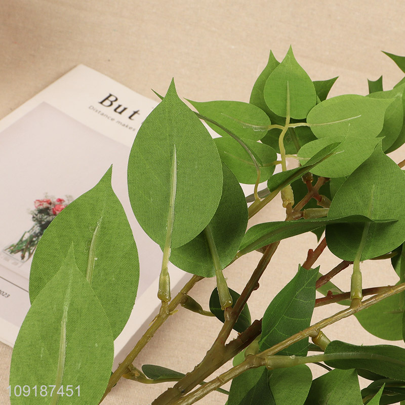 Top quality living room decorative artificial tree branches fake leaves for sale