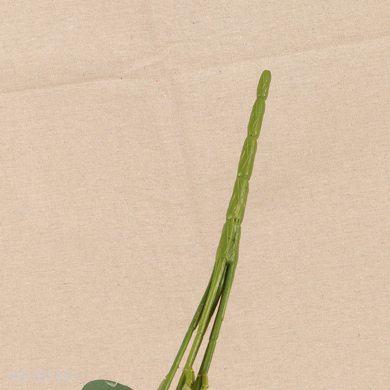 Factory wholesale green artificial tree branches fake leaves for home decor