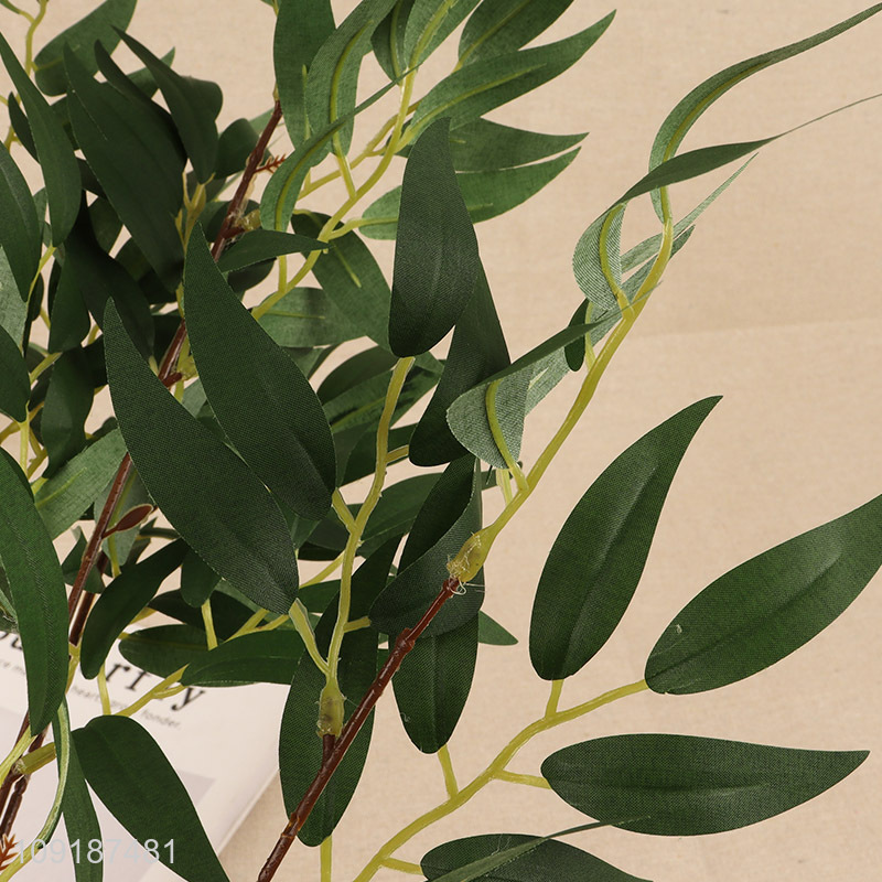 Yiwu market natural artificial tree branches fake leaves for sale