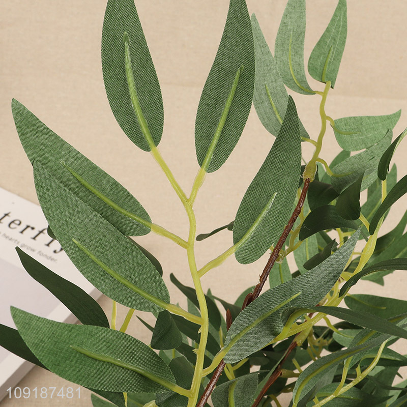 Yiwu market natural artificial tree branches fake leaves for sale