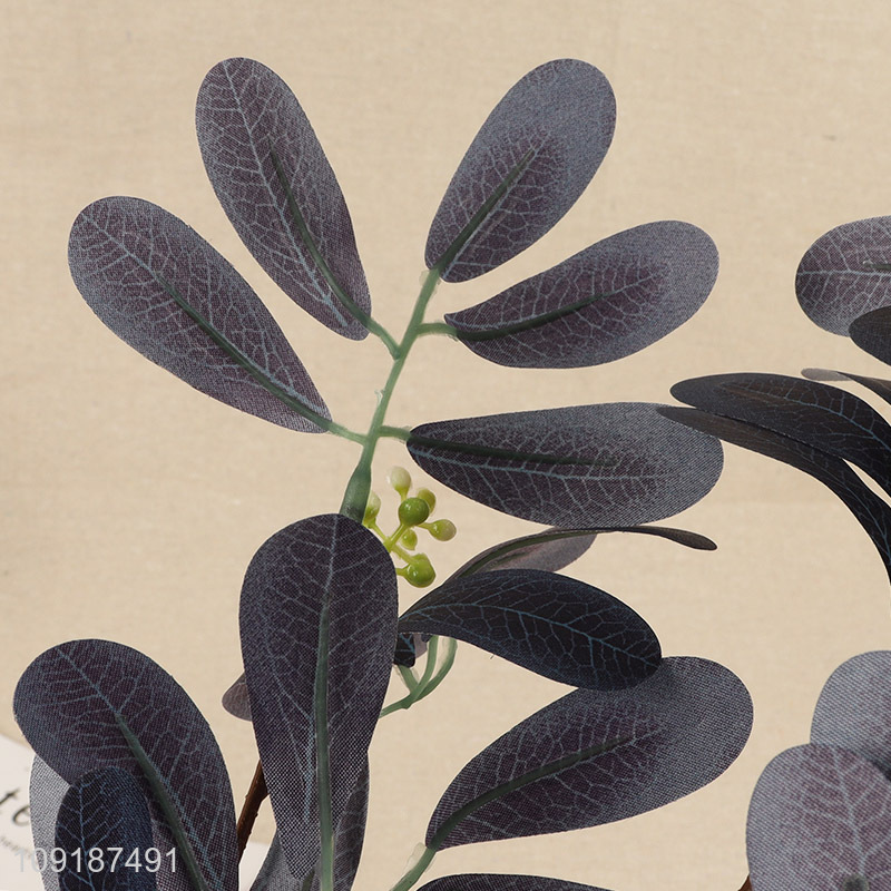 Good selling home decor artificial tree branches fake leaves wholesale