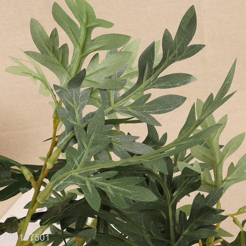 China products natural green artificial tree branches fake leaves for sale