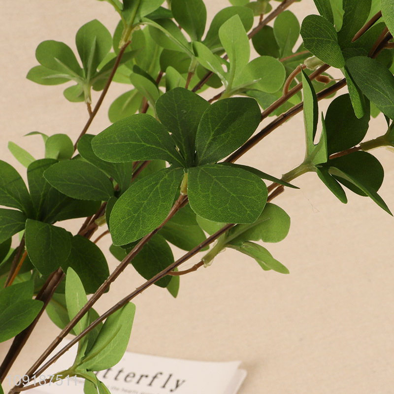 Latest products green artificial tree branches fake leaves for home decor