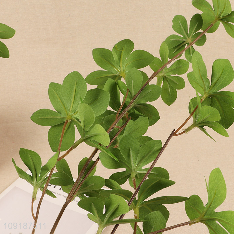 Latest products green artificial tree branches fake leaves for home decor
