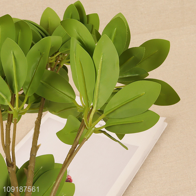 Factory supply home decor artificial tree branches fake leaves for sale