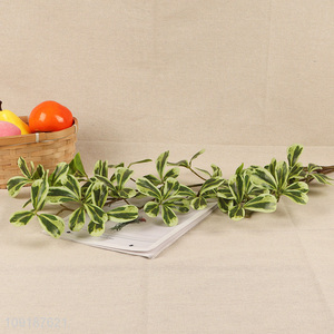 Factory direct sale green artificial tree branches fake leaves for home decor