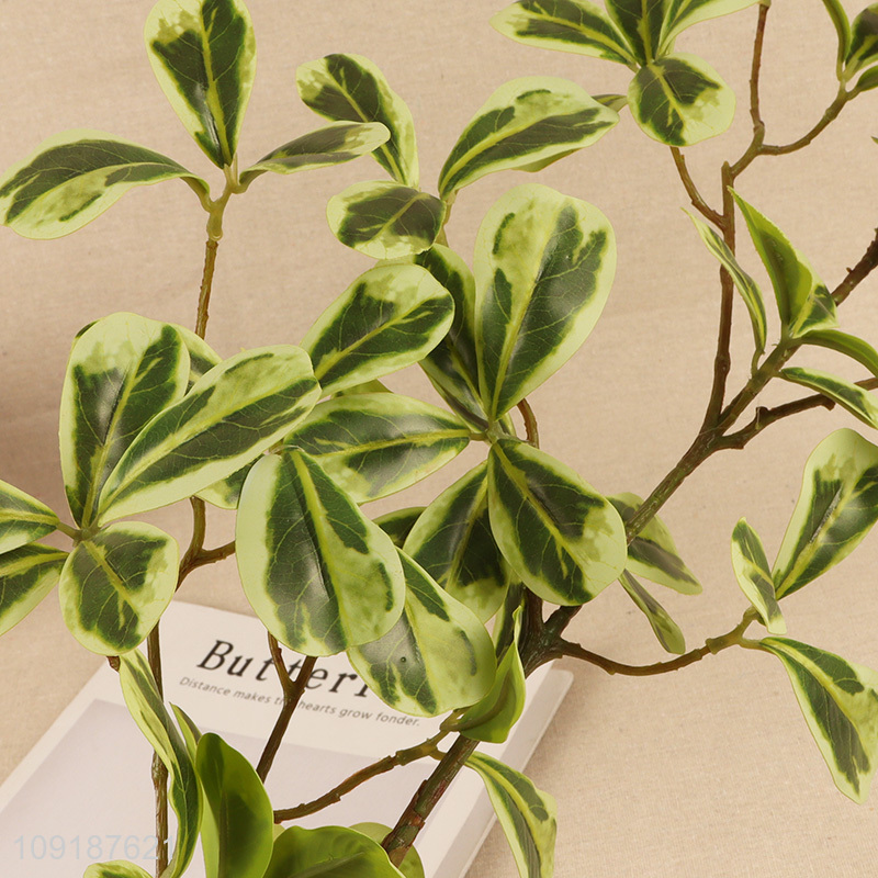 Factory direct sale green artificial tree branches fake leaves for home decor