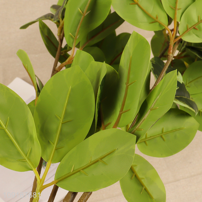 Most popular green artificial tree branches fake leaves for home decor