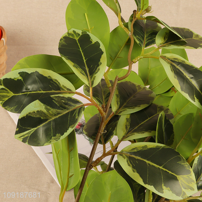 Most popular green artificial tree branches fake leaves for home decor